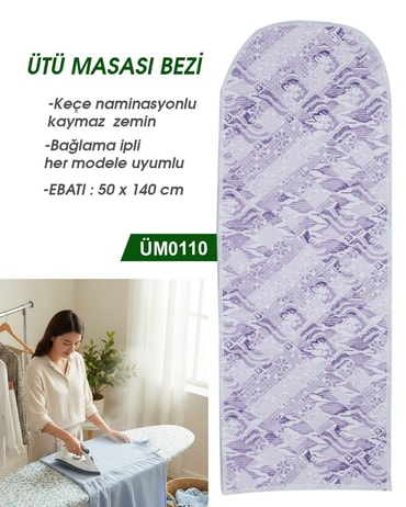 Ütümasası Örtüsü Keçeli ve İpli 50*140cm ÜM0110-10ÜM0110
