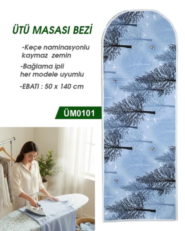 Ütümasası Örtüsü Keçeli ve İpli 50*140cm ÜM0101-1ÜM0101