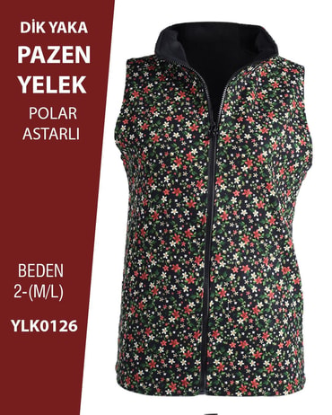 VİEMOR OTANTİK DİK YAKA PAZEN YELEK  M/L-2YLK0126