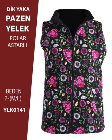 VİEMOR OTANTİK DİK YAKA PAZEN YELEK  M/L-2YLK0141