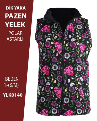 VİEMOR OTANTİK DİK YAKA PAZEN YELEK  S/M-1YLK0140