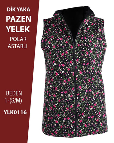 VİEMOR OTANTİK DİK YAKA PAZEN YELEK  S/M-1YLK0116