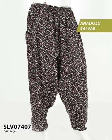 Viskon Düz Paça Anadolu Şalvar (cepli) SLV07407-1210SLV07407