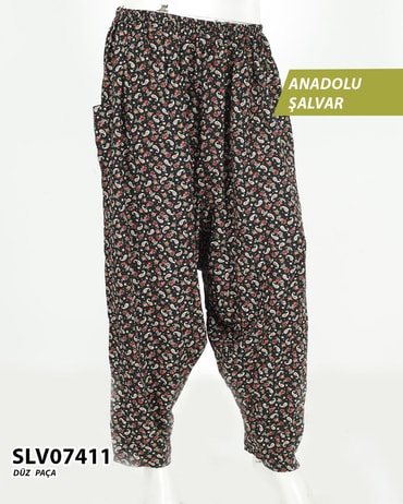 Viskon Düz Paça Anadolu Şalvar (cepli) SLV07411-1215SLV07411