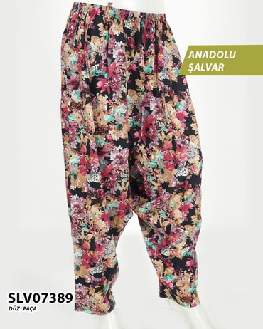 Viskon Düz Paça Anadolu Şalvar (cepli) SLV07389-1324SLV07389