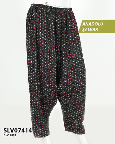 Viskon Düz Paça Anadolu Şalvar (cepli) SLV07414-1219SLV07414