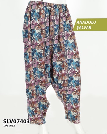 Viskon Düz Paça Anadolu Şalvar (cepli) SLV07403-1205SLV07403