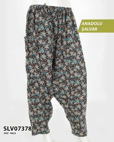 Viskon Düz Paça Anadolu Şalvar (cepli) SLV07378-1311SLV07378