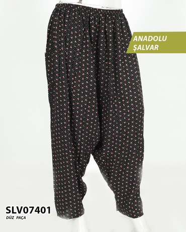 Viskon Düz Paça Anadolu Şalvar (cepli) SLV07401-1203SLV07401