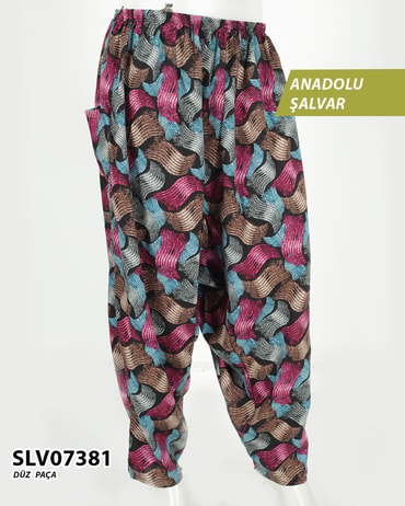 Viskon Düz Paça Anadolu Şalvar (cepli) SLV07381-1314SLV07381