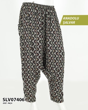 Viskon Düz Paça Anadolu Şalvar (cepli) SLV07406-1209SLV07406
