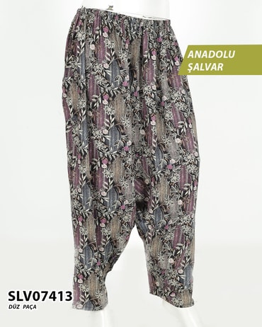 Viskon Düz Paça Anadolu Şalvar (cepli) SLV07413-1218SLV07413
