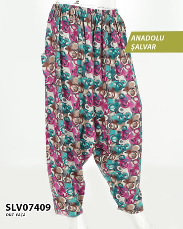 Viskon Düz Paça Anadolu Şalvar (cepli) SLV07409-1213SLV07409