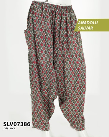 Viskon Düz Paça Anadolu Şalvar (cepli) SLV07386-1321SLV07386