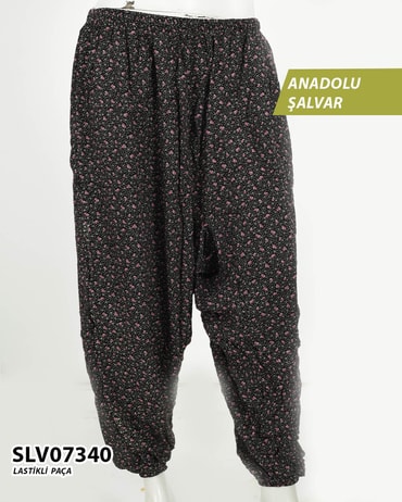 Viskon Lastik Paça Anadolu Şalvar  SLV07340-1121SLV07340