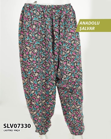 Viskon Lastik Paça Anadolu Şalvar  SLV07330-1111SLV07330