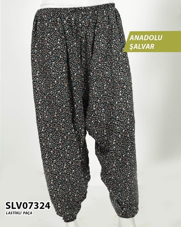 Viskon Lastik Paça Anadolu Şalvar  SLV07324-1105SLV07324