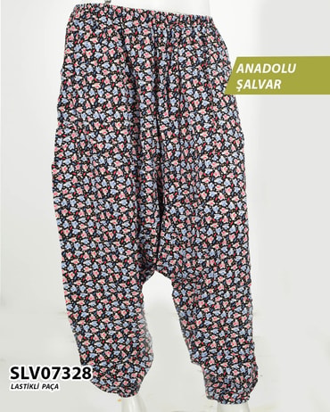 Viskon Lastik Paça Anadolu Şalvar  SLV07328-1109SLV07328