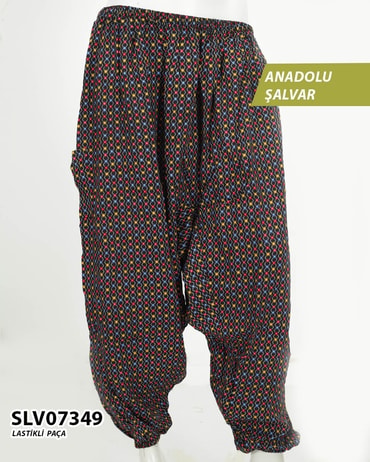 Viskon Lastik Paça Anadolu Şalvar  SLV07349-1131SLV07349