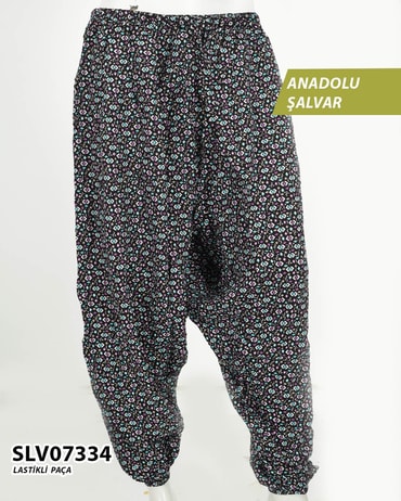 Viskon Lastik Paça Anadolu Şalvar  SLV07334-1115SLV07334