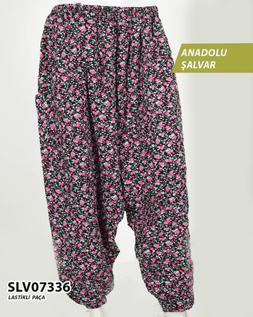 Viskon Lastik Paça Anadolu Şalvar  SLV07336-1117SLV07336