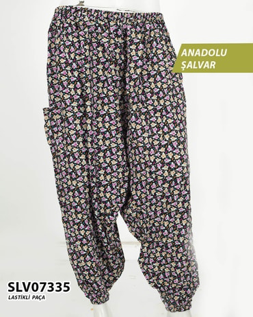 Viskon Lastik Paça Anadolu Şalvar  SLV07335-1116SLV07335