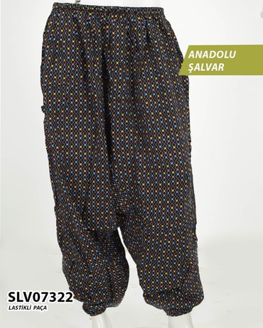 Viskon Lastik Paça Anadolu Şalvar  SLV07322-1103SLV07322