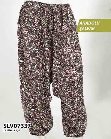 Viskon Lastik Paça Anadolu Şalvar  SLV07337-1118SLV07337