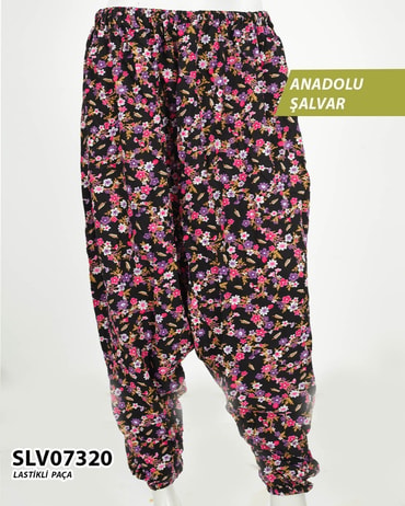 Viskon Lastik Paça Anadolu Şalvar  SLV07320-1101SLV07320