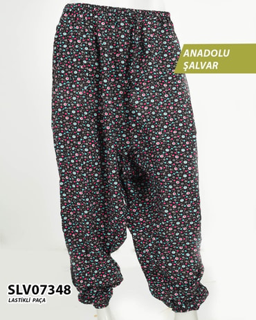 Viskon Lastik Paça Anadolu Şalvar  SLV07348-1130SLV07348
