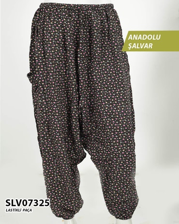 Viskon Lastik Paça Anadolu Şalvar  SLV07325-1106SLV07325