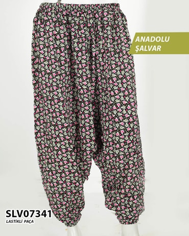 Viskon Lastik Paça Anadolu Şalvar  SLV07341-1122SLV07341