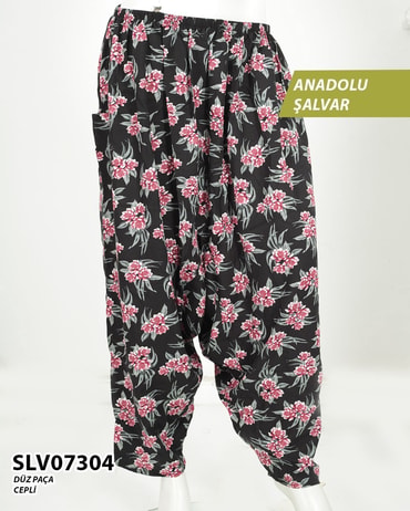 Viskon Lastik Palça Anadolu Şalvar (Cepli) SLV07304-14007SLV07304