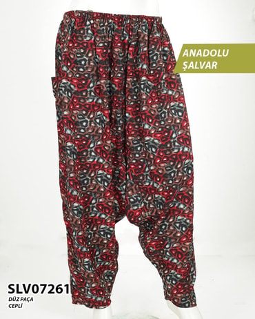 Viskon Lastik Palça Anadolu Şalvar (Cepli) SLV07261-14606SLV07261