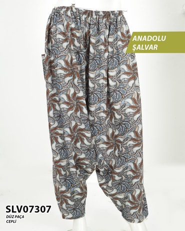 Viskon Lastik Palça Anadolu Şalvar (Cepli) SLV07307-13902SLV07307