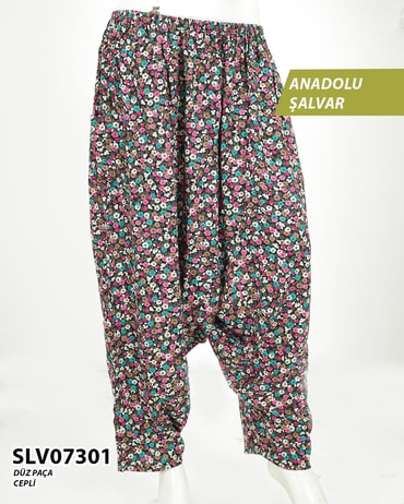 Viskon Lastik Palça Anadolu Şalvar (Cepli) SLV07301-14003SLV07301