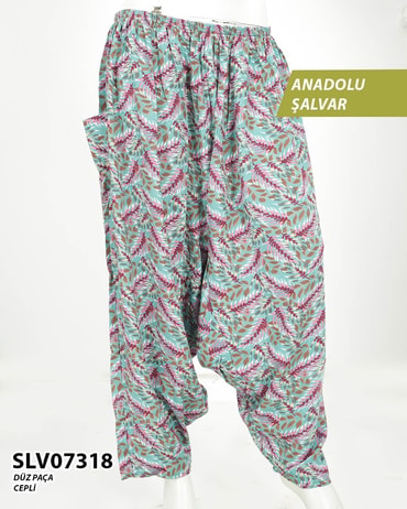 Viskon Lastik Palça Anadolu Şalvar (Cepli) SLV07318-13807SLV07318
