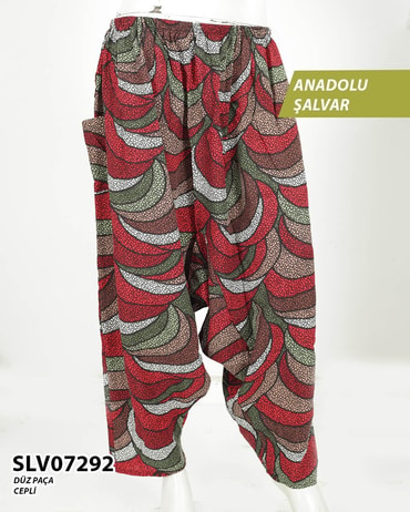 Viskon Lastik Palça Anadolu Şalvar (Cepli) SLV07292-14206SLV07292