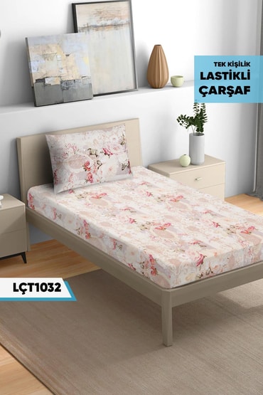 YASTIKLI Tekkişilik Lastikli Çarşaf Seti 100x200cm LÇT1032-31202LÇT1032-31202