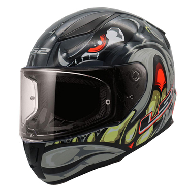  LS2 RAPID 2 SPOX GRİ-KIRMIZI KASK