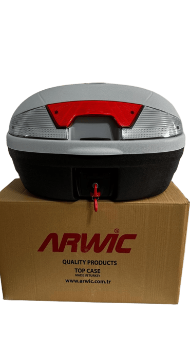 arwic 46 LT SIRT DAYAMALI MOTOSİKLET ARKA ÇANTA GRİ