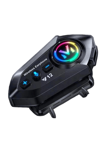 Y12 Motor Kask Kulaklık Rgb Modlu Radyolu Motosiklet Kulaklık 5.3 Bluetooth Intercom