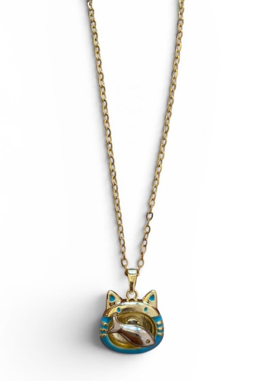 Kedi & Balık Kolye