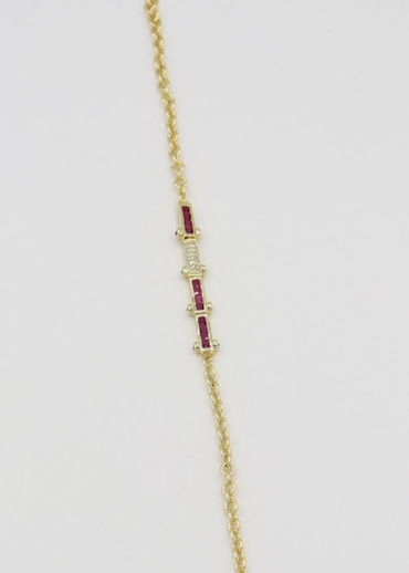 Pembe Taşlı Bileklik 