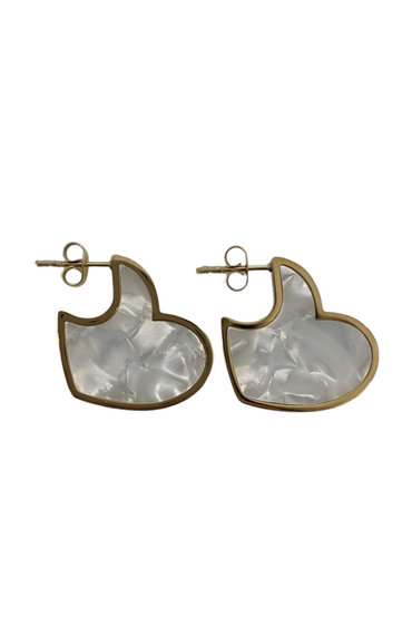 Sedef Kalp Küpe 