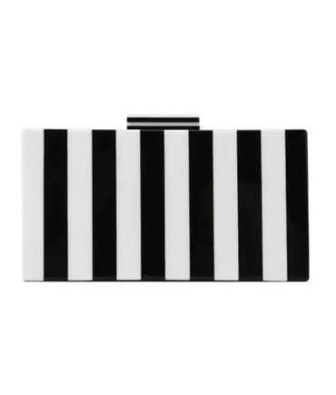 Striped Siyah Beyaz Çanta
