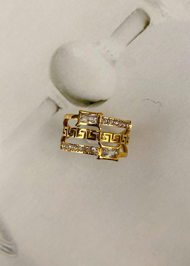 Taşlı Sıralı Yüzük 