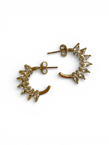 Taşlı Yarım Ay Bileklik