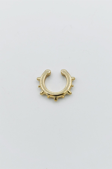 Tırtıklı Gold Ear Cuff