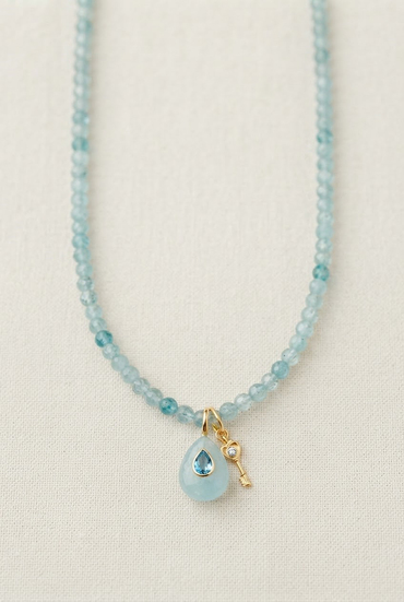 Topaz Doğaltaş Kolye 